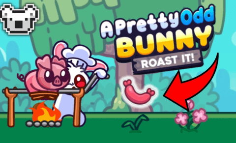 adorable bunny in A Pretty Odd Bunny: Roast It! and creative pig roasting challenge!