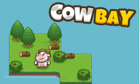 cute cows are taking care of on the farm in Cow Bay