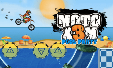 Moto X3M Pool Party game